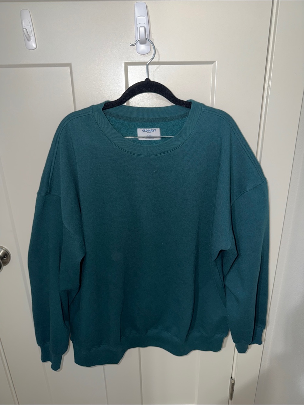 Old Navy Men's Teal Crewneck Sweatshirt - Deep Teal/green FA01